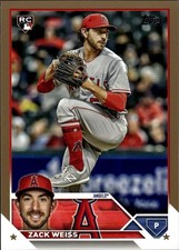 2023 Topps Update #US196 Zack Weiss Gold #/2023