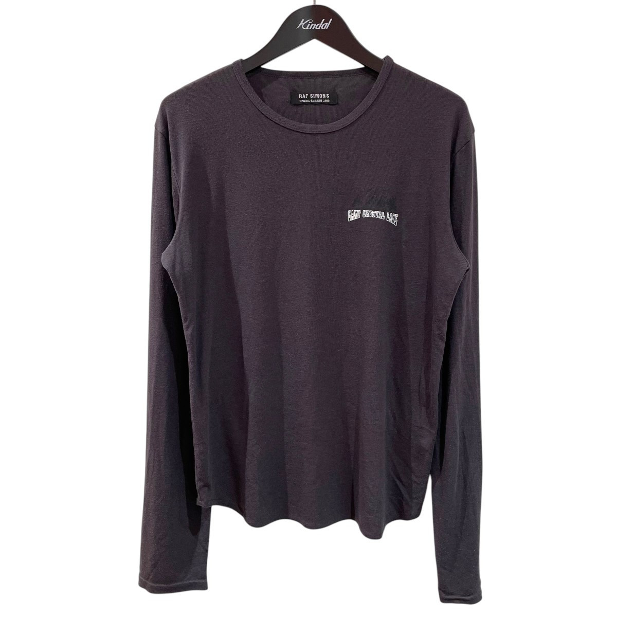 RAF SIMONS 00SS CRYSTAL LAKE Long Sleeve T-shirt Black Size RAF SIMONS 00SS CRYSTAL LAKE Long Sleeve T-shirt Black Size