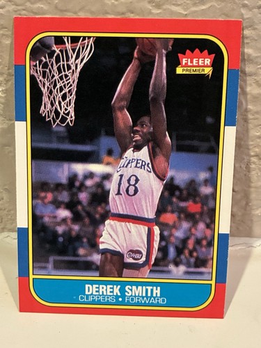 1986-87 Fleer Basketball #103 Derek Smith Los Angeles Clippers NRMT