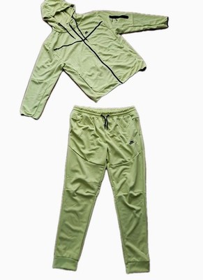 lime green nike tech sweatsuit