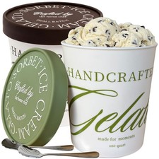 Ice Cream Containers Set of 2 1 Quart Homemade Ice Cream Storage with Si