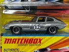 Matchbox Lesney Edition '61 Jaguar E-Type Silver #12 Diecast Car 2010 New Box