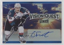 2016-17 Leaf Metal Vision Quest Blue Prismatic 10/15 Cal Foote #VQ-CF1 Auto 7m3