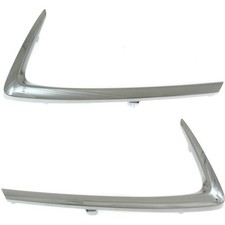 Grille Trim Set For 2017-18 Toyota Yaris Ia 2016-20 Yaris Lh And Rh Outer Chrome