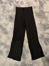 Victoria's Secret Black Wide-Leg Comfort Pants