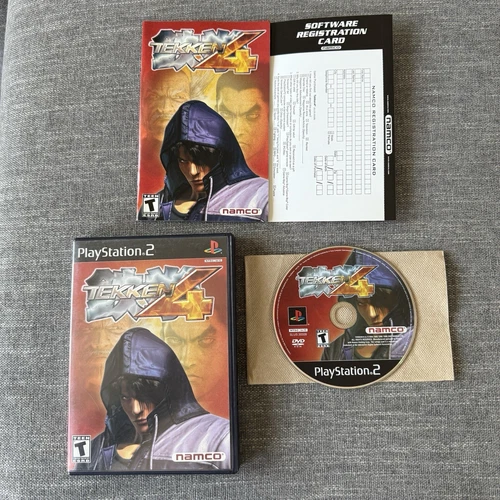 Tekken 4 PS2 PlayStation 2 Complete CIB W/Manual & Reg Card Namco Fighting Game