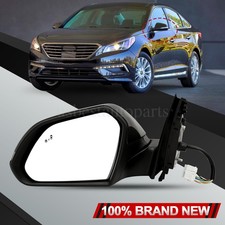 Espejo retrovisor eléctrico térmico lado izquierdo del conductor para Hyundai Sonata 2015 2016 2017