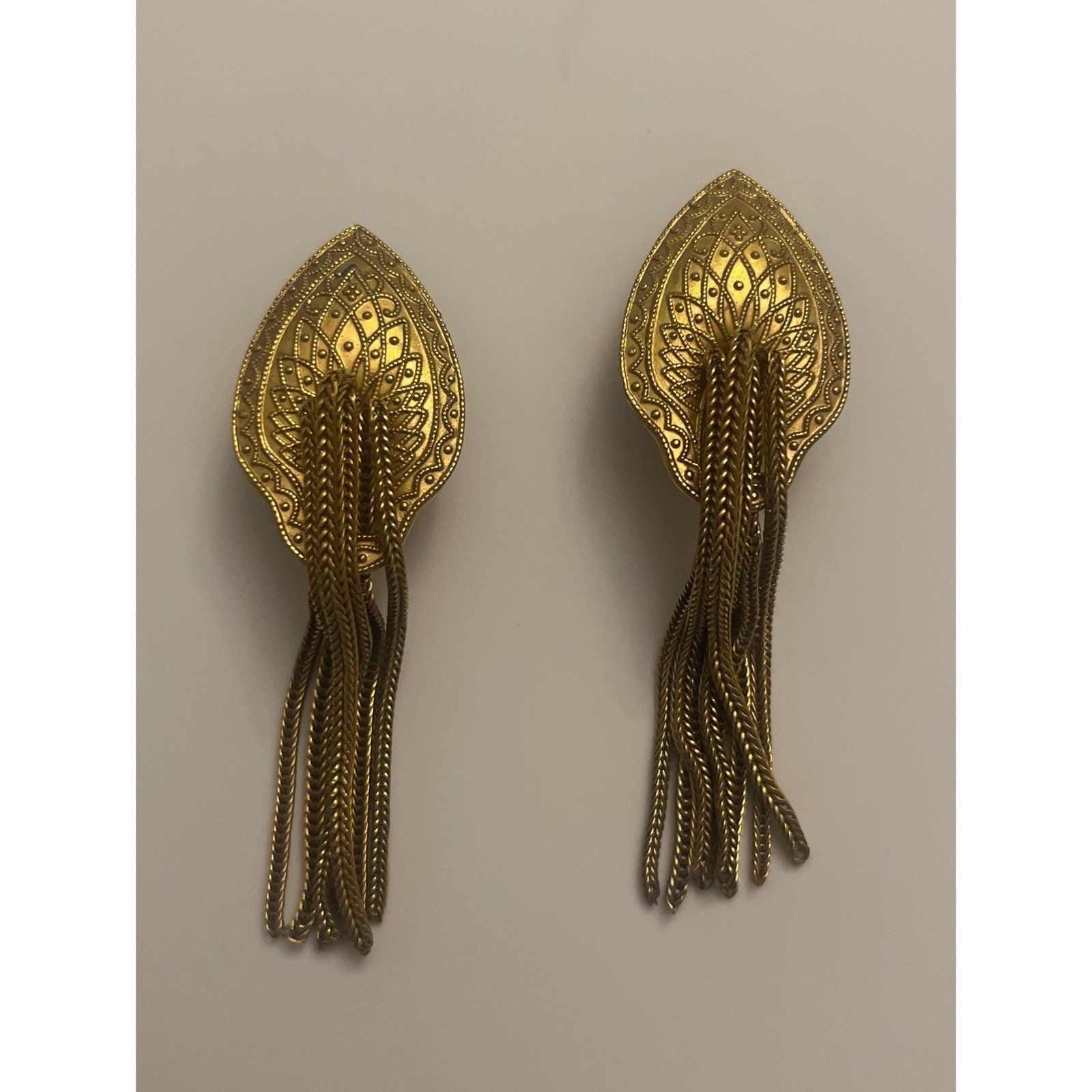 Vintage Victorian-Style Chandelier Clip-On Earrin… - image 1