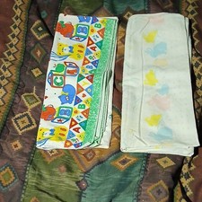 Multicolor Cotton Nursery Receiving Blankets, Bears Ducks ABC, Easy Care