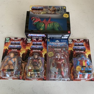 Masters Of The Universe Origins Bundle Lot Of 5 Battle Cat Geldor Faker Fang Giz