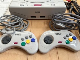 Sega Saturn Console Tested with 25 Games 2 Controllers Memory Set SEGA SATURN
