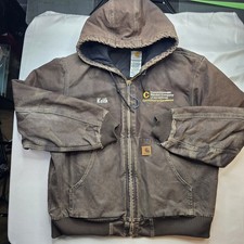 Giacca da lavoro vintage Y2K Carhartt J130 DKB con cappuccio marrone L abbigliamento da lavoro Sam Winchester