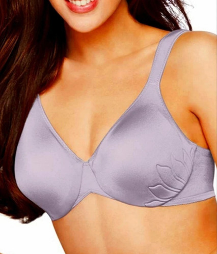 Bali Live It Up Size 38C Purple Minimizer Seamless Underwire Lift Bra  3353