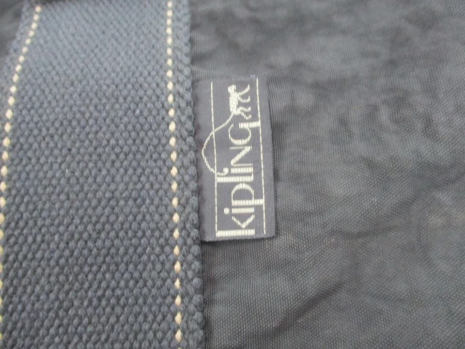 Bolso de hombro de lona de viaje Kipling negro de nailon fin de semana bolsillos con cremallera Foto 3 de 4