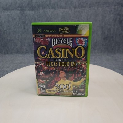 Xbox Bicycle Casino Texas Hold'em NTSC Original Case Manual