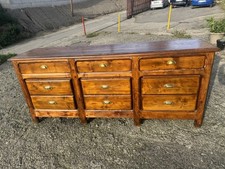 Cassettiera Bancone Antico Farmacia Larice 