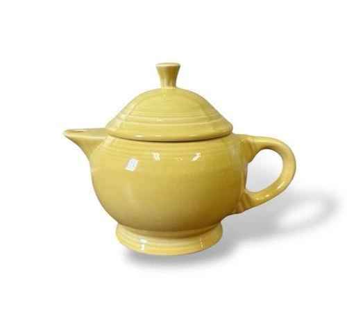 Homer Laughlin Fiestaware Sunflower Yellow 2 Cup Teapot Vintage Fiesta Retired