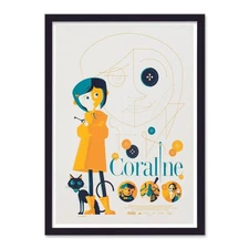 Coraline  Movie Poster - Home Decor - Wall Art