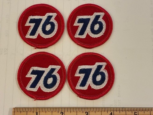 4 Vintage UNION 76 Logo PATCH Gas Oil Service Station Racing 2” Nascar Sew On