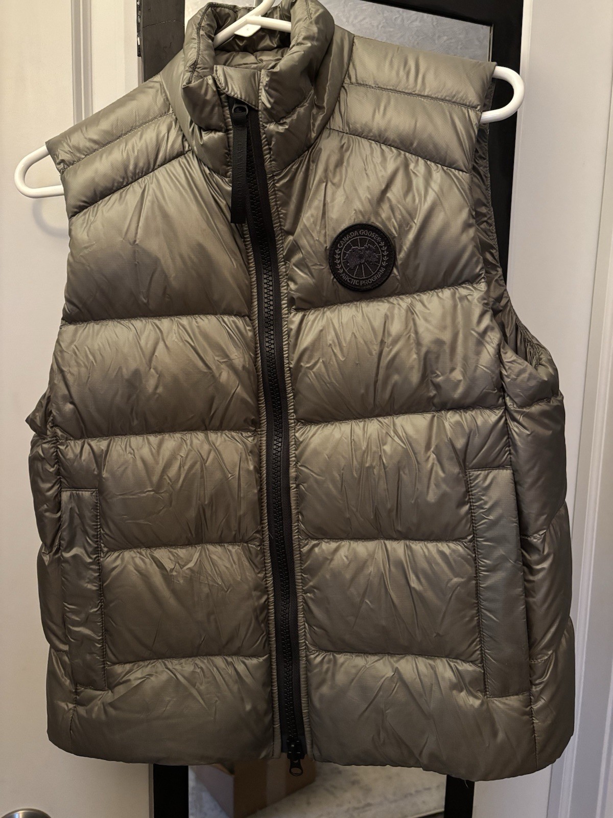 Canada Goose Smokey Sage Puffer Vest Unisex S Crofton Vest Black Label