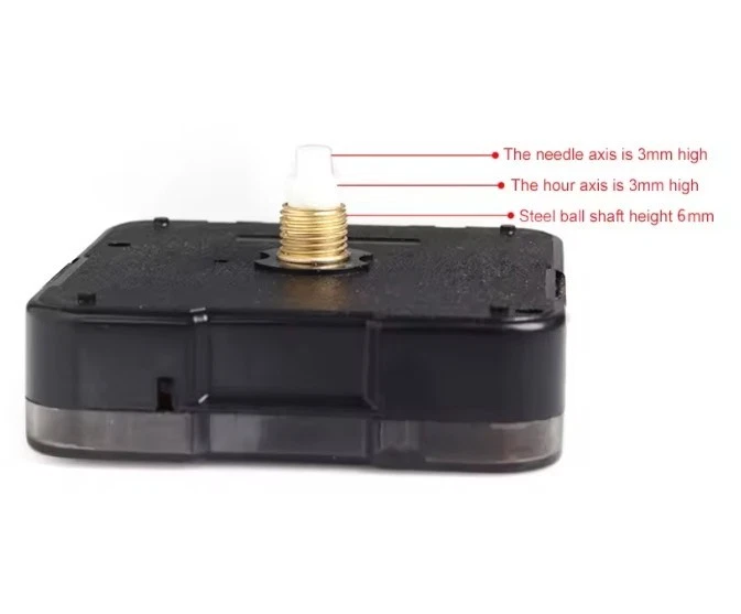 Mécanisme d'horloge domestique, mouvement d'heure, silencieux quartz boitier - Photo 3/4