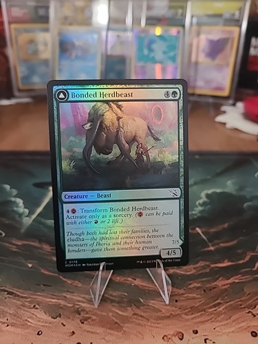 x1 Bonded Herdbeast // Plated Kilnbeast MOM MTG 0178 FOIL COMMON M/NM 1x - Picture 1 of 2