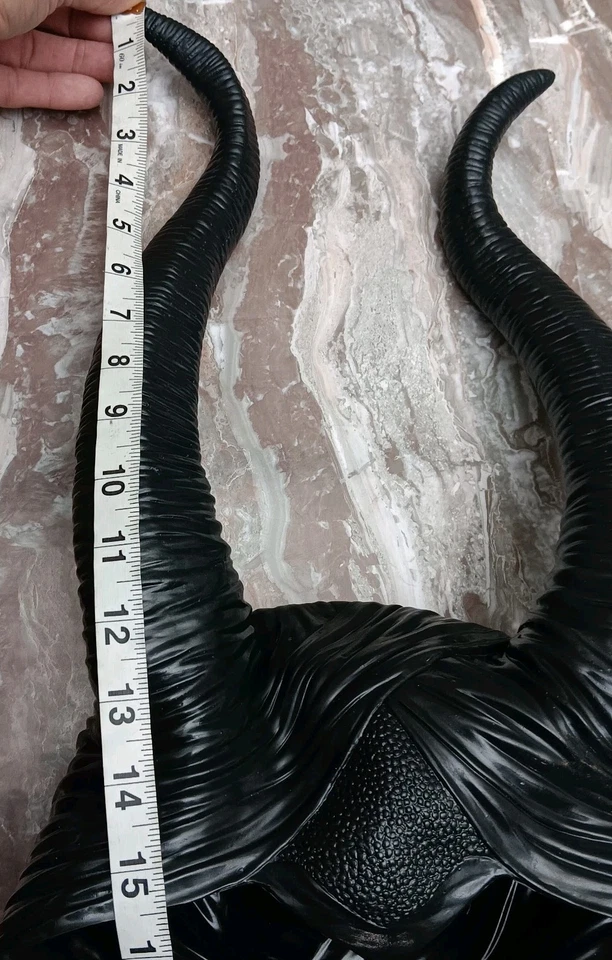 Máscara Cabeza Cuernos Maléfica Disfraz Halloween Sombrero con Cuernos de Espuma Juegos con disfraces Adultos Foto 3 de 4