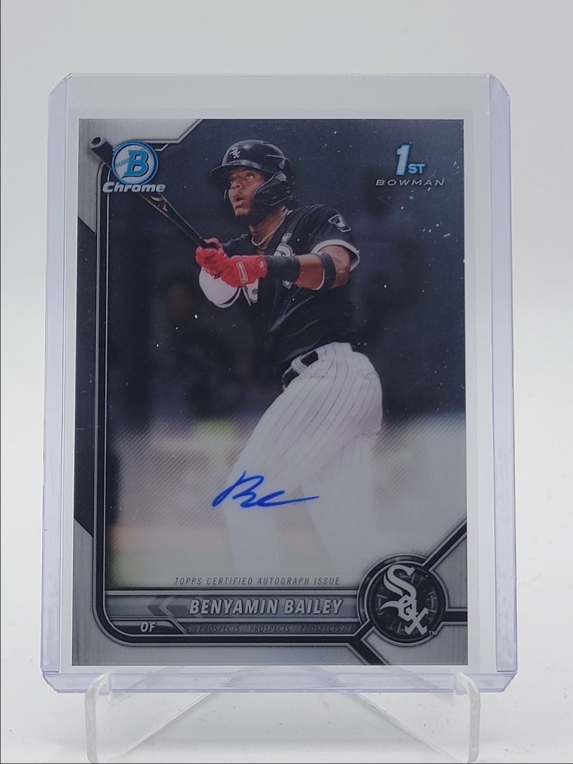 BENYAMIN BAILEY 2022 BOWMAN CHROME 1ST AUTOGRAPH WHITE SOX AUTO Q3967