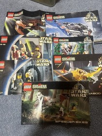 LEGO Star Wars Vintage 1999 Lot Snowspeeder Naboo Fighter Qui Gon Maul Skywalker