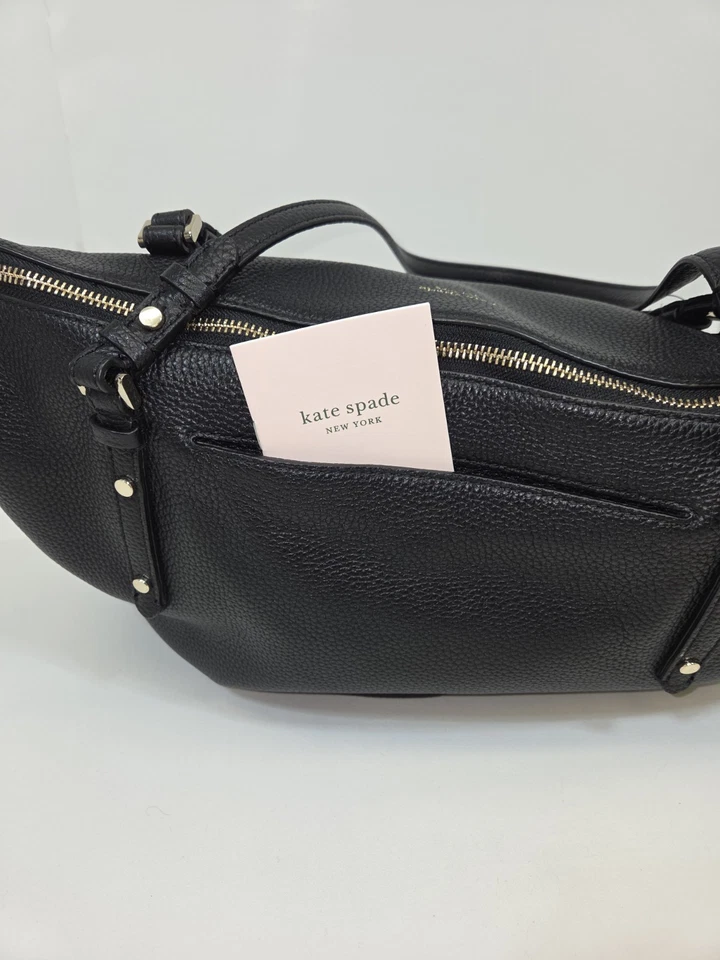 Bolso de Hombro Kate Spade New York Cuero Negro Doble Asas Extra Grande Foto 4 de 4