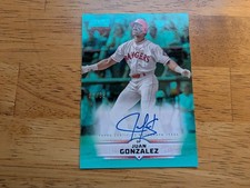 Juan Gonzalez 2025 Topps Stadium Club Green Autograph card #SCBA-JGO