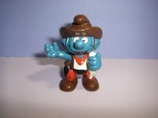 20122 Cowboy Schlumpf Lasso weiß Schleich Peyo Hong Kong WB Schlümpfe Smurfs