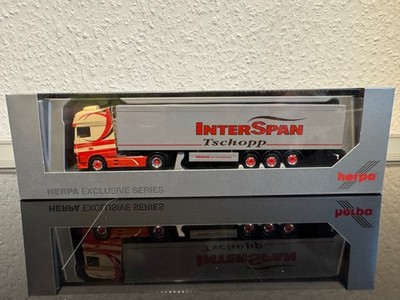Herpa 931915  DAF XF 6 SSC Schubboden-Sattelzug  Tschopp Interspan 