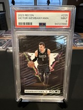 2023-24 Victor Wembanyama RC Panini Recon Rookie PSA 9 Mint Spurs