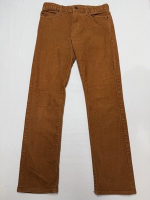 Gap Men Brown Slim Corduroy Pant 29 x 30 GapFlex Cotton Blend