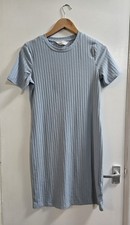 Primark - Light blue - Ribbed - Bodycon - Short sleeve - Crewneck - Size 14
