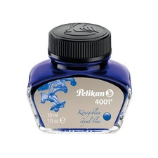 Pelikan 4001 Bottled Ink for Fountain Pens, Royal Blue, 1 fl oz, Blue