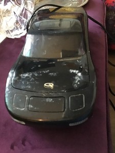 VHS rewind car from the 80 s. Be kind and rewind. Black Car plugs in and works