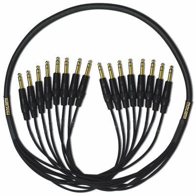 Mogami GOLD 8 TRSTRS-10 9 Channels Gold Contact Balanced 1/4 TRS Connectors