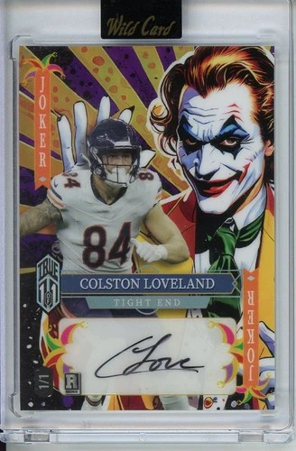 Colston Loveland Rainbow Jokers Rookie Auto 1/1 2025 Wild Card #SDJWM-CLAct10