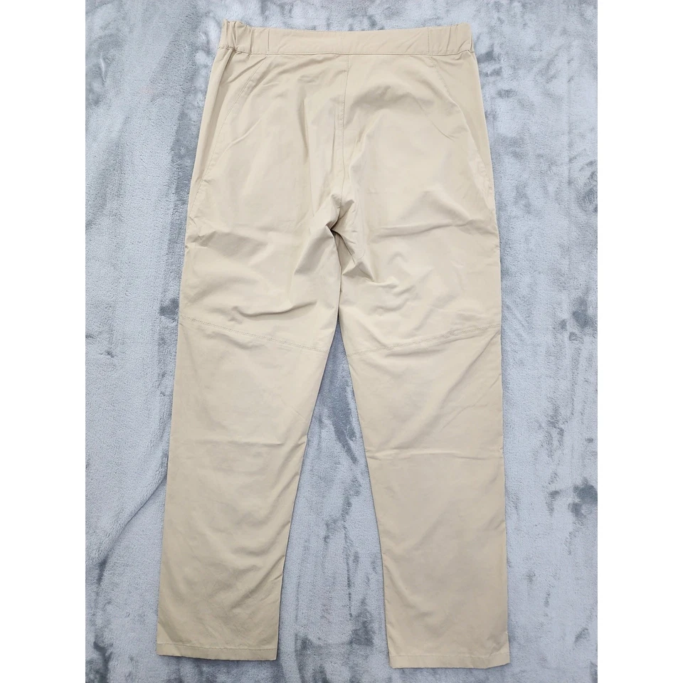 Magellan's High Rise Slim Leg Fishing Pants Size 12 Khaki Outdoors Zip Pockets - Image 4 of 4