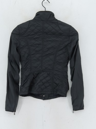 Belstaff Damen Mantel UK 10 schwarz Viskose mit Polyester gesteppt - Bild 2 von 5