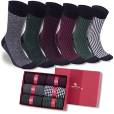 Men  s Bamboo Dress  Trouser Socks 6-Pack - 625