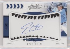 2020 Panini Absolute Baseball Material Signatures Black /125 Evan White Auto uk2