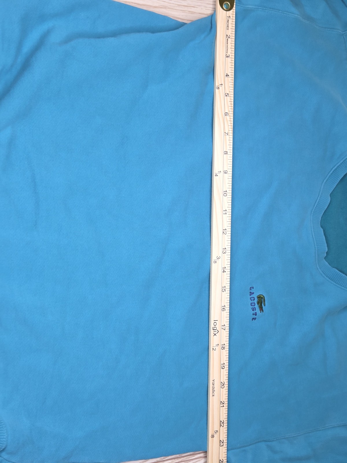 Vintage Izod Lacoste Sweatshirt Men's Large Teal Crewneck Shirt USA thumbnail 10