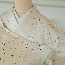 Buy it now Kimono Koshida Sleeve 67 Length 162 Pure silk Fine pattern Long