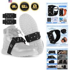 Ice Cleats Crampons, Easily Rotate Ice Grippers Ice Cleats for Shoes and Boot...