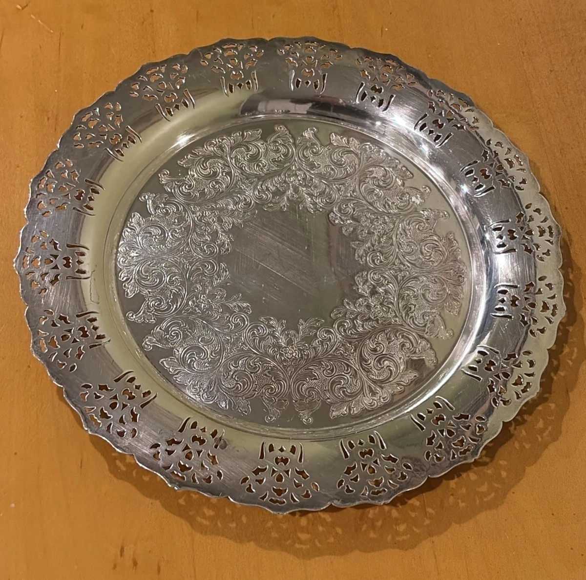 Wm. Rogers & Son Antique US Silver-Plated Platters & Trays for 