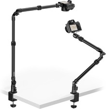 ZJ02 Camera Desk Mount Overhead Magic Arm 98cm/38.6inch Aluminum Adjustable