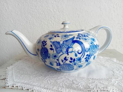 Teekanne Rosenthal Else Blaue Stunde Paradiesvogel 1 Ltr.Shabby Landhaus JDL